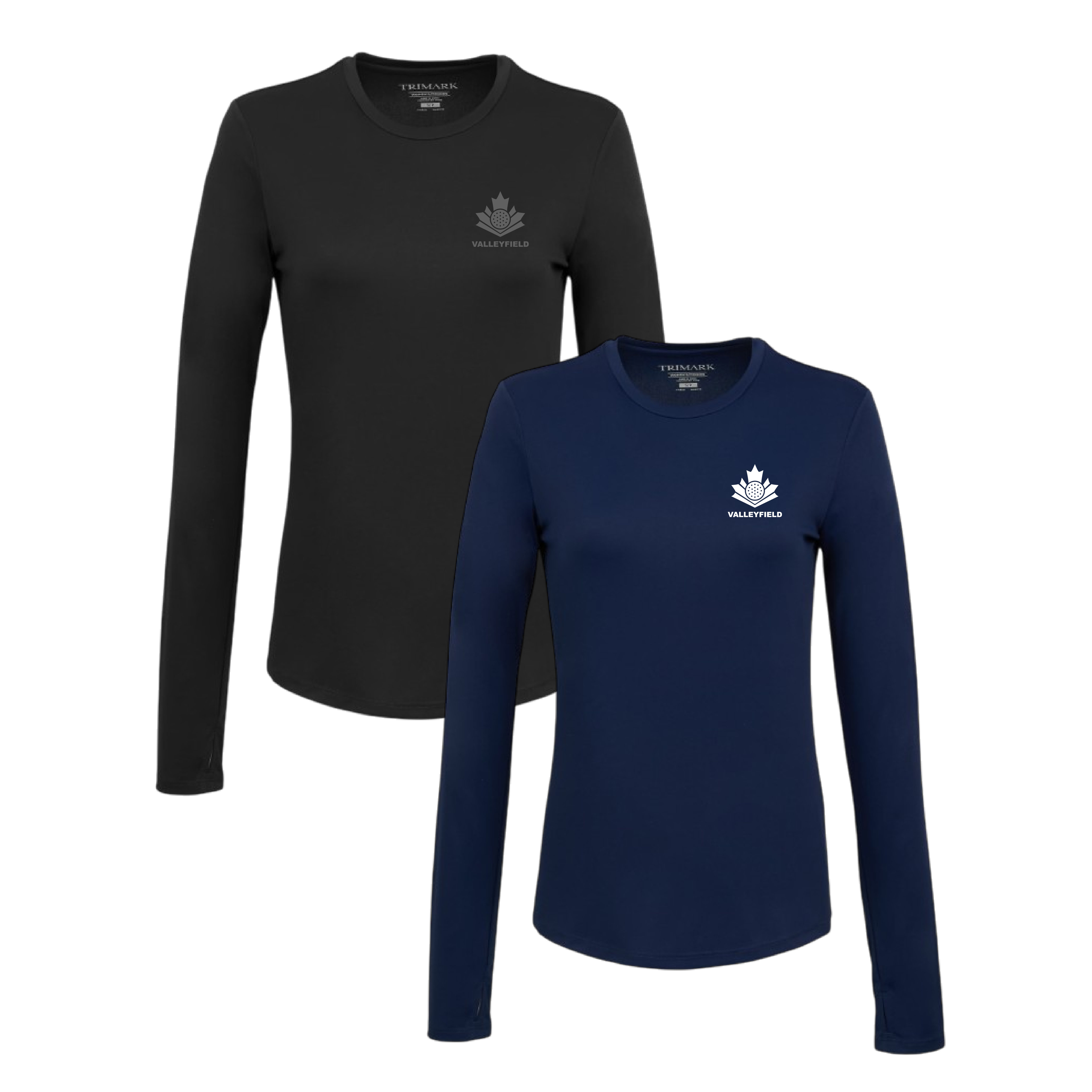 T-shirt à manches longues en polyester recyclé pour femme