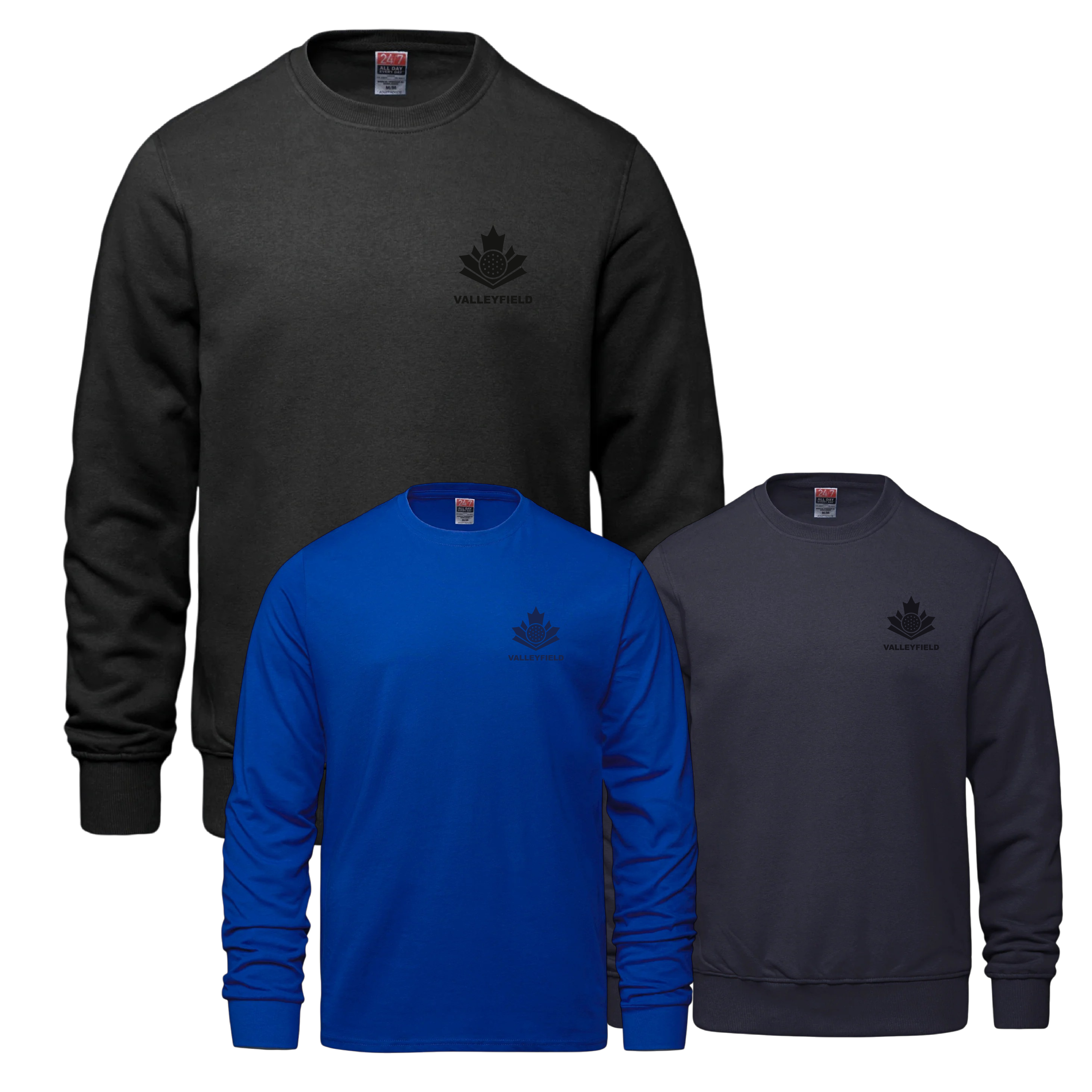 Chandail crewneck unisexe brodé